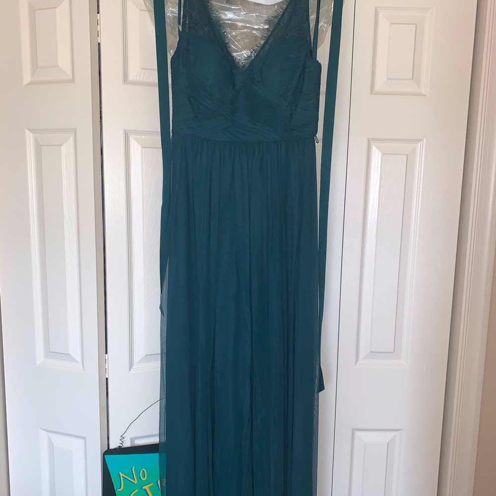 Emerald bridesmaid dress from BHLDN